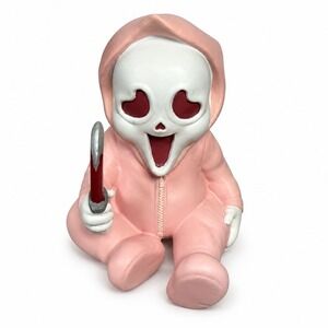 Spirit Halloween Ghostface Pink Horror Babies Static Prop with Knife
